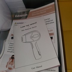 Edousin England Design permanent laser hair removal with accessories in open box