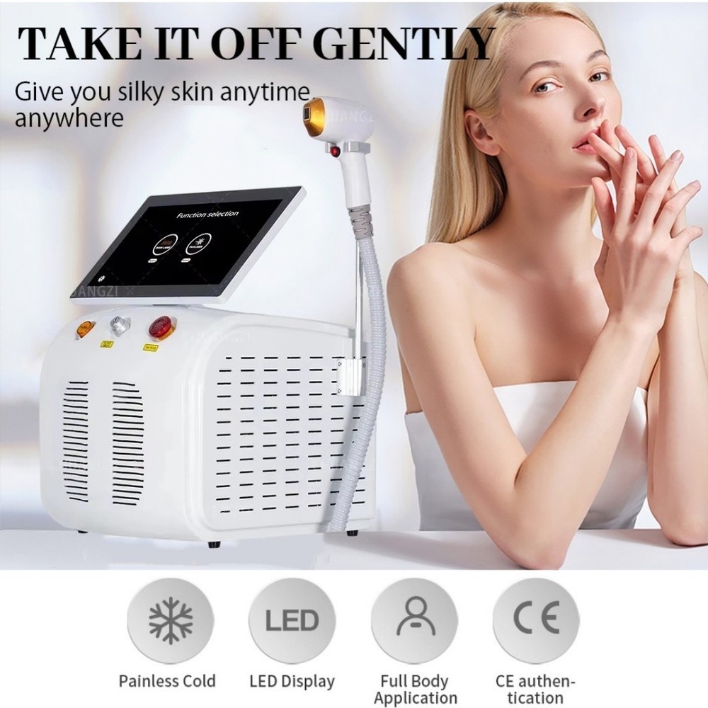 Permanent Depilation Diode Laser Hair Removal Machine 755 808 1064nm Skin Care