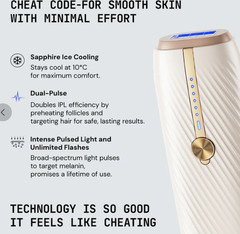 HALIO INTENSE PULSE LIGHT IPL SYSTEM BODY HAIR REMOVAL COLOR BEIGE