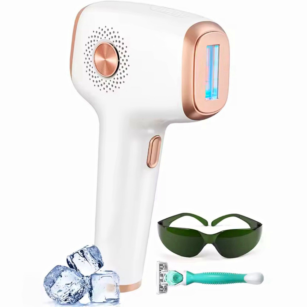 INNZA IPL Hair Removal Device with Ice Cooling, Auto Mode, Glasses, Razor