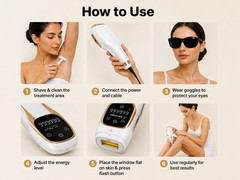 IPL Laser Hair Removal Device 999999 Flashes for Women & Men Face Body