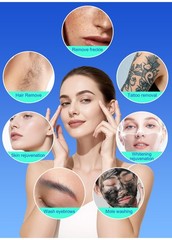 4-In1 IPL Diode Laser Hair Removal Pico Nd Yag Picosecond Tattoo Removal Machine