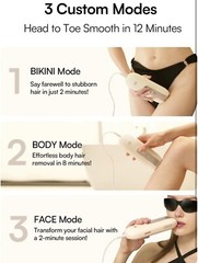 INIA Fond Unisex Laser Hair Removal Device For Face, Body, Armpits & Legs D-1198