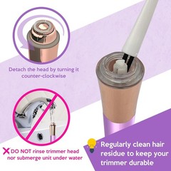 Portable Facial Hair Remover for Women – Painless, Fast & Mini, Amethyst