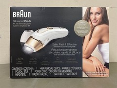 Braun Silk·expert Pro 5 PL5137 IPL, At-Home Hair Removal System, White&Gold