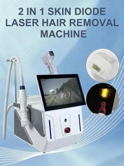 Professional diode laser+picosecond laser 2-in-1 equipment for removing tattoos