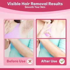 2 PCS Pink Hair Eraser Reusable Hair Remover Painless Exfoliation For Arms Legs