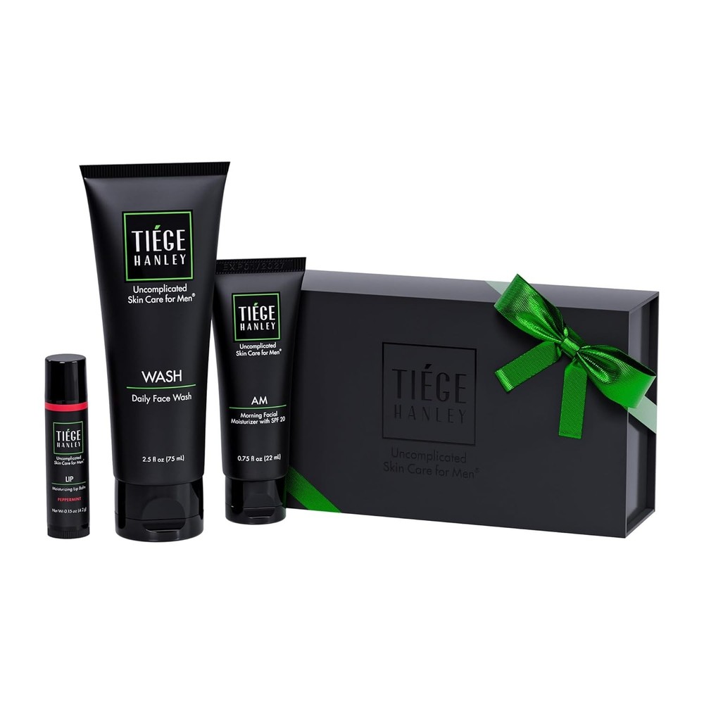 Tiege Hanley Mens Skin Care Gift Box Set, Bronze – Men’s Skincare 3 Piece Set