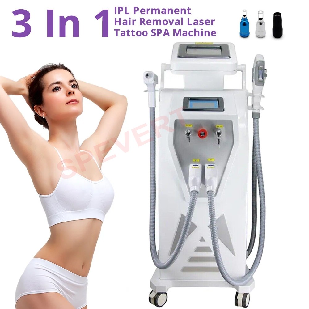 3In1 OPT IPL Laser Hair Removal Machine Pico Tattoo Removal RF Skin Rejuvenation