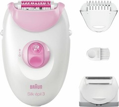 Braun Silk-épil 3 Corded Epilator Hair Remover for Women Legs & Body w/ Cap