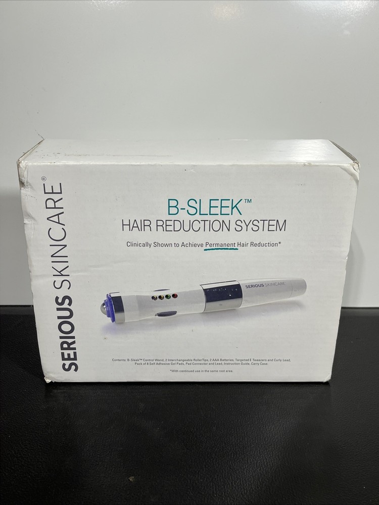 Serious Skincare B-Sleek Hair Reduction System Model 1723F New