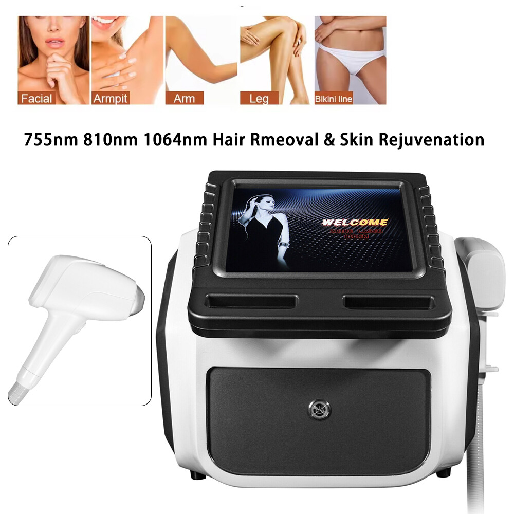 Permanent Painless Diode Laser hair removal MachineIce Titanium 755 810 1064nm