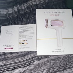 REDFMG IPL Hair Removal Device Depilator, White, Corded Electric