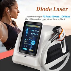 2024 Diode Laser 755nm 810nm 1064nm HAIR REMOVAL Body Skin Whitening Machine