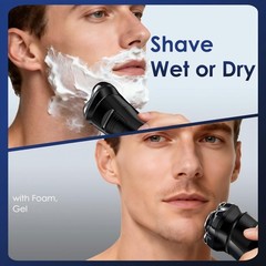 Abgab Electric Rechargeable Shaver For Dry Electric Razor Ipx7 Waterproof