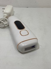 🍉 WHITE IPL 12V HAIR REMOVER HANDHELD RECHARGABLE LIGHT WITH CHARGER WORKS EUC