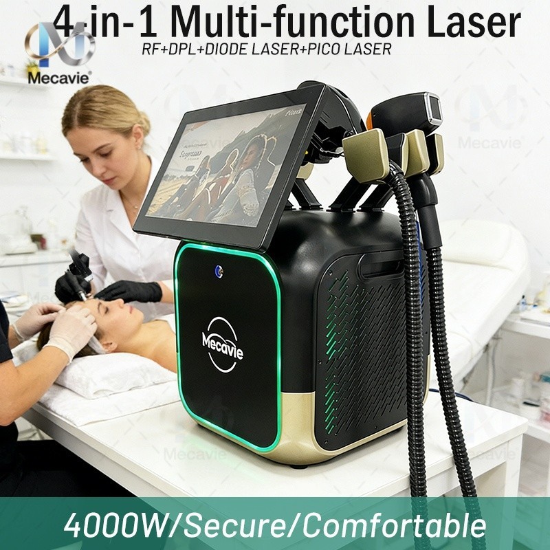 4In1 Multi-Handle RF DPL Skin Firming Revitalizing Salon Skin Maintenance Device