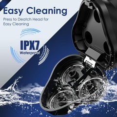 Abgab Electric Rechargeable Shaver For Dry Electric Razor Ipx7 Waterproof
