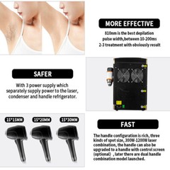 Ice Titanium 755 810 1064nm Permanent Painless Diode Laser Hair Removal Machine
