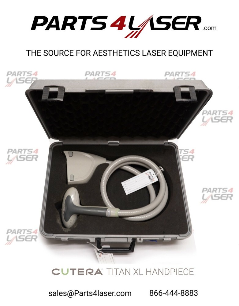 CUTERA TITAN XL HAND PIECE, FULLY REFURBISHED AND CHARGED W/ PULSES P4L3385