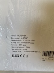 Richie Ma IPL Hair Removal Device 500,000 Flashes/NIB