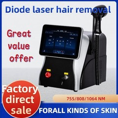 Ice Titanium Laser Hair Removal – 3 Wavelengths, Cool Tip, All Skin Tones