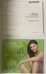 Tria Beauty HAIR REMOVAL LASER Green & White w/ Box w/ Skin Sensor, Tested WORKS