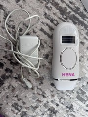 HENA IPL Hair Removal Device, Corded Electric Handheld, White/Pink