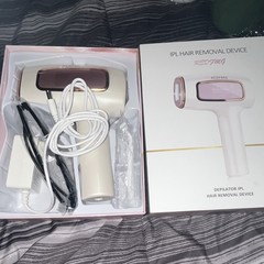 REDFMG IPL Hair Removal Device Depilator, White, Corded Electric
