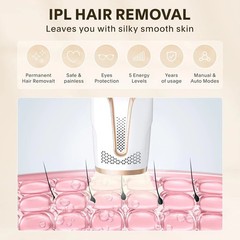 IPL Hair Removal Device 999999 Flashes Permanent Hair Remover at Home