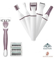RAEVON™ IPL Hair Removal Device & grooming set with SKINDICATOR™ Technology