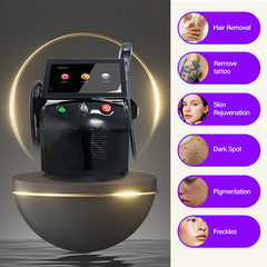 4 IN 1 4 Wave Diode Laser ND:YAG RF Diode Laser Hair Removal Machine 3000w