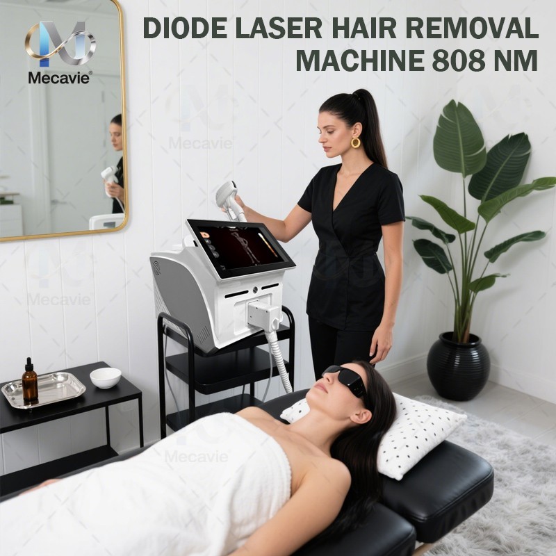 Diode Laser 808nm Ice Cooling Permanent Hair Removal Salon Beauty Machine
