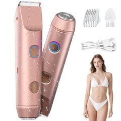 Bikini Trimmer for Women – Dual-Head Electric Razor, IP67 Waterproof USB-C Re…