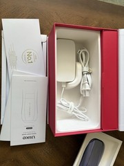 Ulike IPL Hair Removal Device, Purple, Corded Electric w/ Sunglasses & Adapter