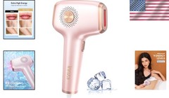 Rose Gold IPL Hair Removal with 999,999 Flashes & Comforting Ice Cooling Feature