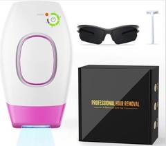 ELTENA IPL Hair Removal Device Kit, Adjustable Speeds, UV Glasses, Razor