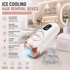 IPL Laser Hair Removal With Cooling System, at-Home Permanent for Women and Men