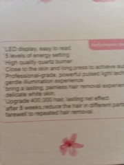 Hair Removal Instrument LED Lasts 8 Weeks Safe Painless Beautiful 4 1/2 star