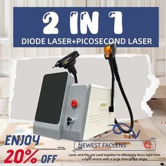 Multi-function 2-in-1 808NM Diode Laser + Picosecond Laser Device Hair Removal