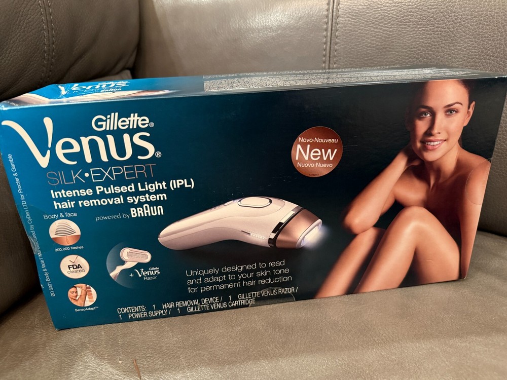Gillette Venus Silk Expert Hair Removal System – Braun -Type 6029 – Pulsed Light
