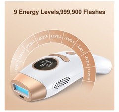 IPL Hair Removal Laser Permanent Hair Removal 999900 Flashes At Home Device