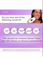 Spa Sciences LEXI Permanent IPL Hair Removal System with Auto Flash Sealed
