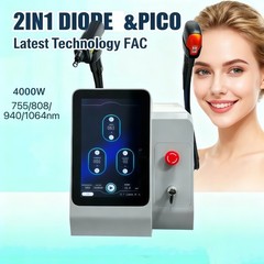 Pro 2 in 1 Diode Laser Hair Removal Machine Picosecond Tattoo Removal Instrument