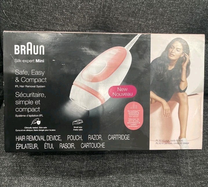 Braun Silk-expert Mini PL1014 IPL Hair Removal Device Pink -OPEN BOX MINT