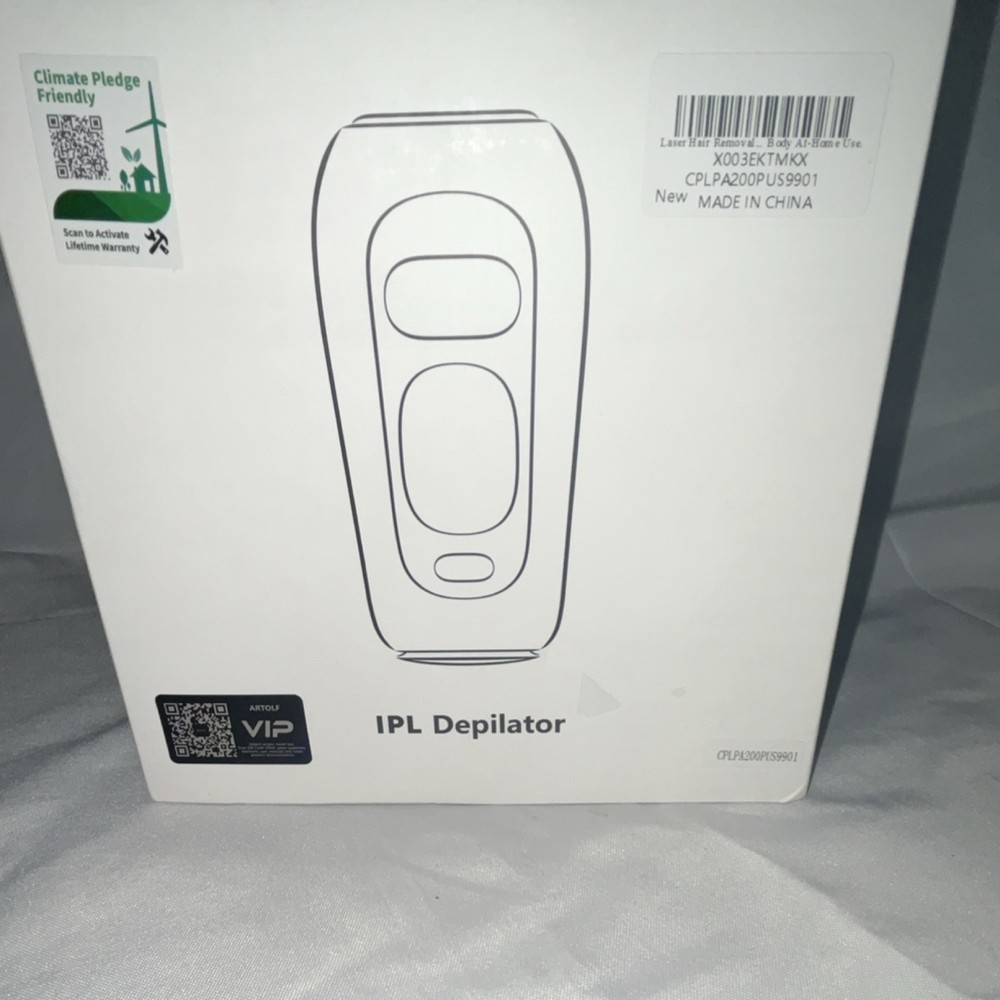 ARTOLF PA2 IPL Hair Removal Device White Pink 5 Levels Corded w/ Sunglasses