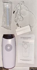 Permanent hair removal For Men & Women 999,999 Flashes Rose Gold/White-No Box.