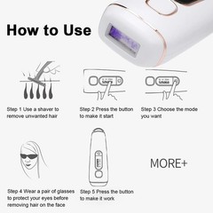 Permanent IPL Hair Removal Device for Women with LCD Display Painless Home Use
