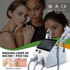 2 in 1 808 Diode Laser Hair Removal Machine Picosecond Yag Tattoo Removal Salon
