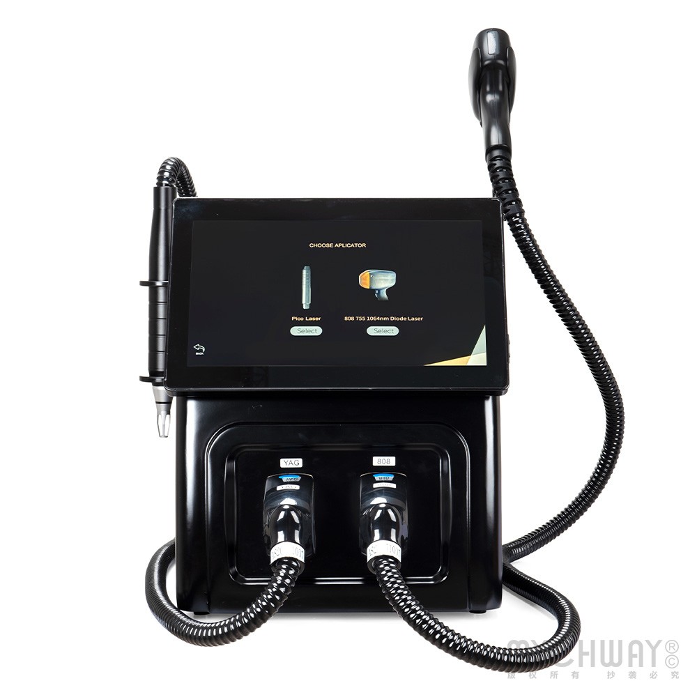 2 in 1 808nm Diode Laser Hair Removal &Pico Nd Yag Laser Tattoo Removal Machine